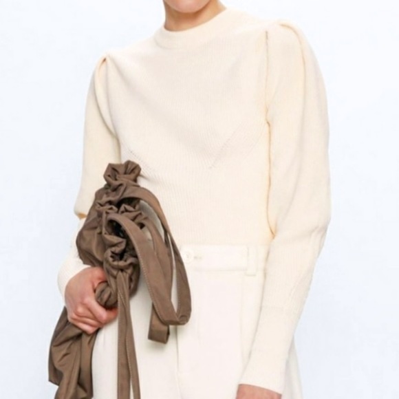 Zara Sweaters - Zara Balloon Sleeve Knit Sweater NWT